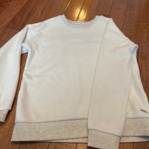 MNY off-white fuzzy sweater